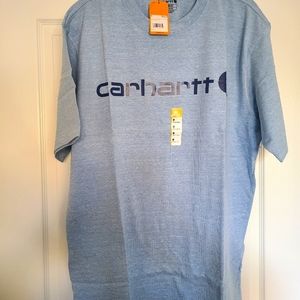 Brand New Carhartt T- Shirt Loose Fit Alpine Blue Size Medium Mens Heavyweight